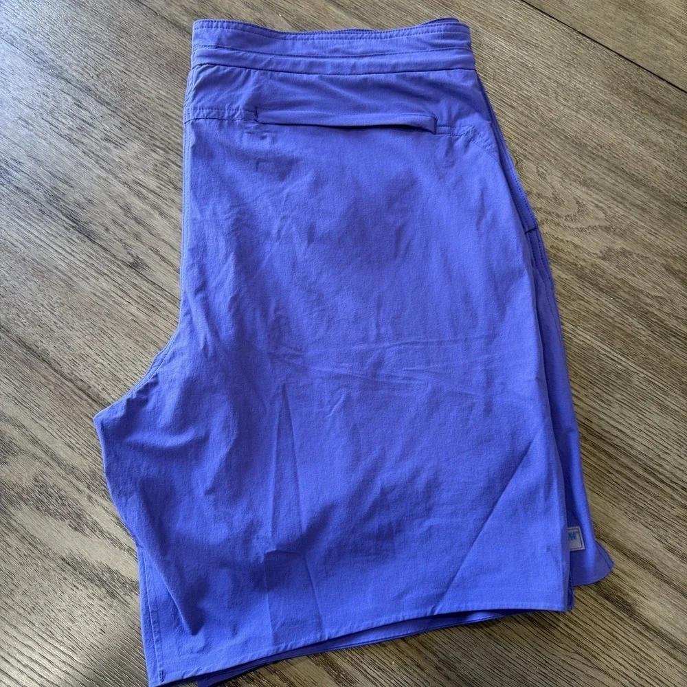 DULUTH Men's 40 Cannonball Hybrid Shorts Armachillo Liner‎ Purple Nanotex Shell